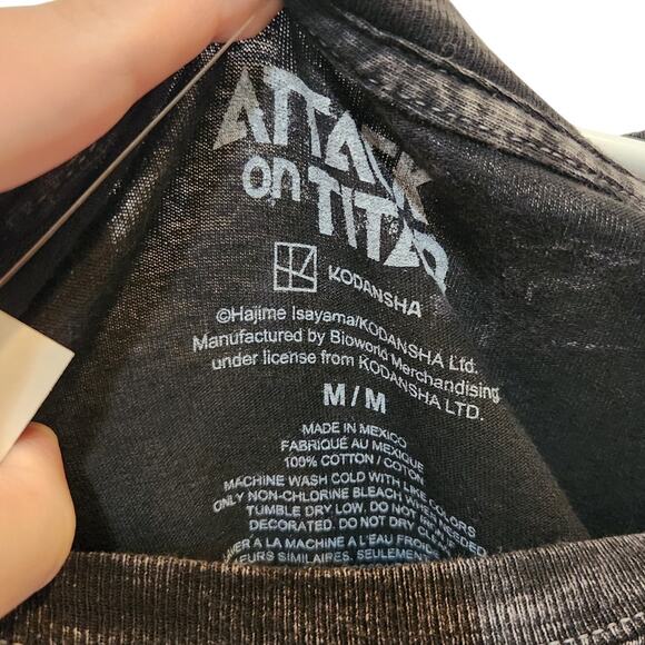 Attack On Titan Levi Last Chapter Manga Short Sleeve T-Shirt Anime Tee Black M - Picture 6 of 6